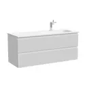 Тумба под раковину подвесная Sancos Snob R SNR120RW 119.5см цвет bianco/правая