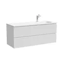 Тумба под раковину подвесная Sancos Folk FL120RW 119.5см цвет bianco/правая