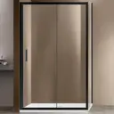 Душевой уголок Vincea Garda VSR-1G9012CLB прямоугольный 120x90см черный профиль эффект стекла прозрачный