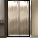 Душевой уголок Vincea Garda VSR-1G9012CHB прямоугольный 120x90см черный профиль эффект стекла рифленый