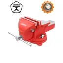 Тиски слесарные поворотные с наковальней Unipro 150x150 мм