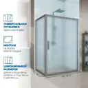 Душевая ширма GuteWetter 3754847667 прямоугольная 115x145см