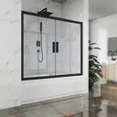 Ширма на ванну GuteWetter 735074712 275см прямоугольная цвет черный