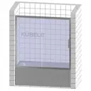 Ширма на ванну GuteWetter 1337117949 135см прямоугольная цвет черный