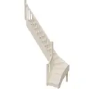 Межэтажная лестница StairShop 770х2450x3375мм с левым поворотом