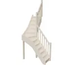 Межэтажная лестница StairShop 1340х1340x2700мм с правым поворотом