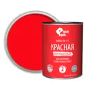 Эмаль ПФ-115 Простокраска полуматовая цвет красный 0.8 кг