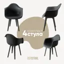 Стул/кресло Derstuhl 330 plast dark grey DSL045.303.4 43x82x58 см полипропилен цвет темно-серый