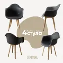 Стул/кресло Derstuhl 330 plast beige DSL045.403.4 43x82x58 см полипропилен цвет темно-серый