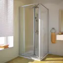 Душевой уголок GUTEWETTER 4698033011030, квадратный, 80x80x190 см, прозрачное стекло
