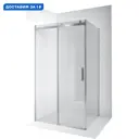 Душевая перегородка Ambassador 19021103HX-100HX 100x200см хромированный профиль