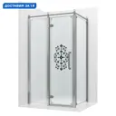 Душевая перегородка Ambassador 18015110-L 80x200см хромированный профиль