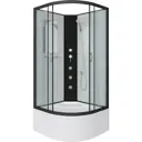 Душевая кабина Niagara 67071414bkg высокий поддон 80x80 см 1/4 круга