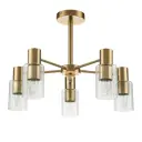 Люстра на штанге Escada Diversity 2120/5p gold 5 ламп 10 м² цвет золото