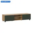 Тумба под телевизор Sv-мебель 08-142392 160.1x36.8x41.8 см ЛДСП цвет оливковый, дуб золотой