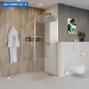 Душевая перегородка Niagara NG-644-11GOLD 110x195см золото профиль