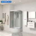 Душевая кабина Niagara 23101424LG высокий поддон 120x80см