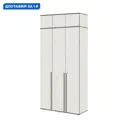 Шкаф Миф 120x265.40x51 см 3 створчатый ЛДСП цвет дуб крафт белый