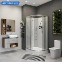 Душевая кабина Niagara 33121423LBKG низкий поддон 120x80см