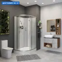 Душевая кабина Niagara 33121423RBK низкий поддон 120x80см