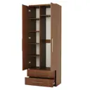 Шкаф распашной Гамма Мелодия МКЯ-22 с 2 дверями 80x220x45 см ЛДСП цвет орех