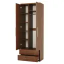 Шкаф распашной Гамма Мелодия МКЯ-22 с 2 дверями 80x220x60 см ЛДСП цвет орех