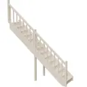 Межэтажная прямая лестница Stairshop ЛЕС-СЛШ3 с ограждением слева