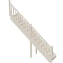 Межэтажная прямая лестница Stairshop ЛЕС-СЛШ4 с ограждением слева