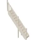 Межэтажная прямая лестница Stairshop ЛЕС-СЛУ1 с ограждением слева