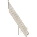 Межэтажная прямая лестница Stairshop ЛЕС-СЛУ4 с ограждением слева
