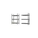 Стеллаж металлический Ironmebel 3 яруса 200x150x50 см нагрузка до 450 кг металл цвет серый