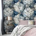 Обои флизелиновые Grandeco Anita 1.06 м цвет синий A79405