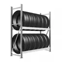 Стеллаж металлический Ironmebel Optimus Pro 2 яруса 120x150x50 см нагрузка до 450 кг металл цвет серый