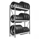 Стеллаж металлический Ironmebel Optimus Pro 3 яруса 120x200x50 см нагрузка до 450 кг металл цвет серый