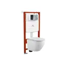 Комплект инсталляция с унитазом Bauedge E458103-BL0002-HQ5-E00113 цвет белый