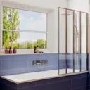 Ширма на ванну Ambassador Bath Screens 16041111R 100x140 профиль хром