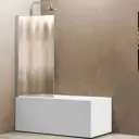 Ширма на ванну Vincea VSB-11800CH 80x140 профиль хром, стекло рифленое