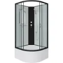 Душевая кабина Niagara 67071414bk высокий поддон 80x80 см 1/4 круга