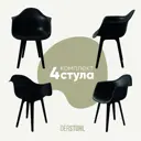 Кухонный стул Derstuhl 330 plast 43x82x58 см полипропилен цвет черный