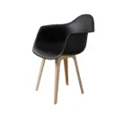 Стул / кресло Derstuhl 330 plast beige 43x82x58 см полипропилен цвет черный.