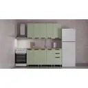 Кухня Лаванда Аленушка Н00231874 160x216x60 см ЛДСП цвет оливковый