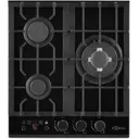 Газовая варочная панель Zugel ZGH450X 45 см 3 конфорки цвет Черный