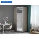 Шкаф-купе Мебельная компания е1 7254 240x90х90 см ЛДСП 7 полок цвет ясень шимо светлый