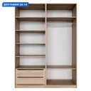 Шкаф распашной Мебельная компания е1 LCKS2_G_SH_M1_1600_S 162x220x52.5 см сонома ЛДСП