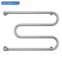 Полотенцесушитель водяной m-образный Terminus 532x700 мм боковая универсальная подводка нержавеющая сталь цвет хром