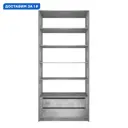 Гардеробная Мебельная компания е1 500062 101x220x51 см цвет серый