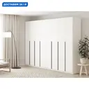 Шкаф распашной Sv-мебель 182513 320.2x221.6x50.6 см ЛДСП цвет белый текстурный