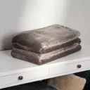 Плед Inspire Flandria 200x220 см микрофибра цвет серо-коричневый Fossil 3