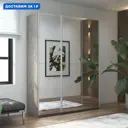 Шкаф-купе Мебельная компания е1 500205 230x240x57 см 10 полок ЛДСП цвет бетон