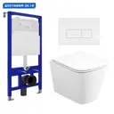 Комплект инсталляция с унитазом Enio 535340 цвет белый